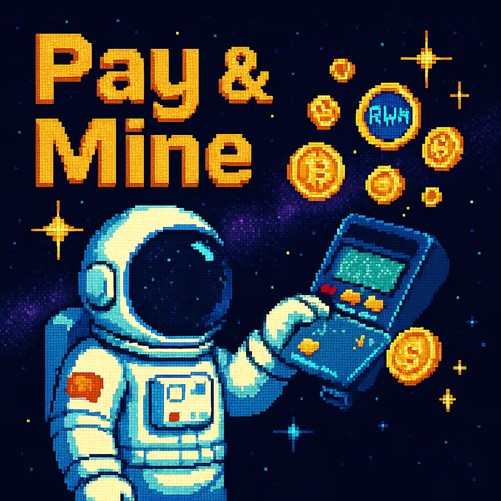 Mining Interface - Interactive 'Click to Mine' button with timer